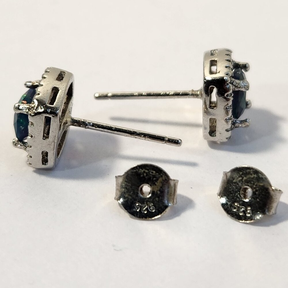 [SOLD/Update] REAL Australian Lightning Ridge Opal .90ctw 925 Stud Earrings - Picture 10 of 12